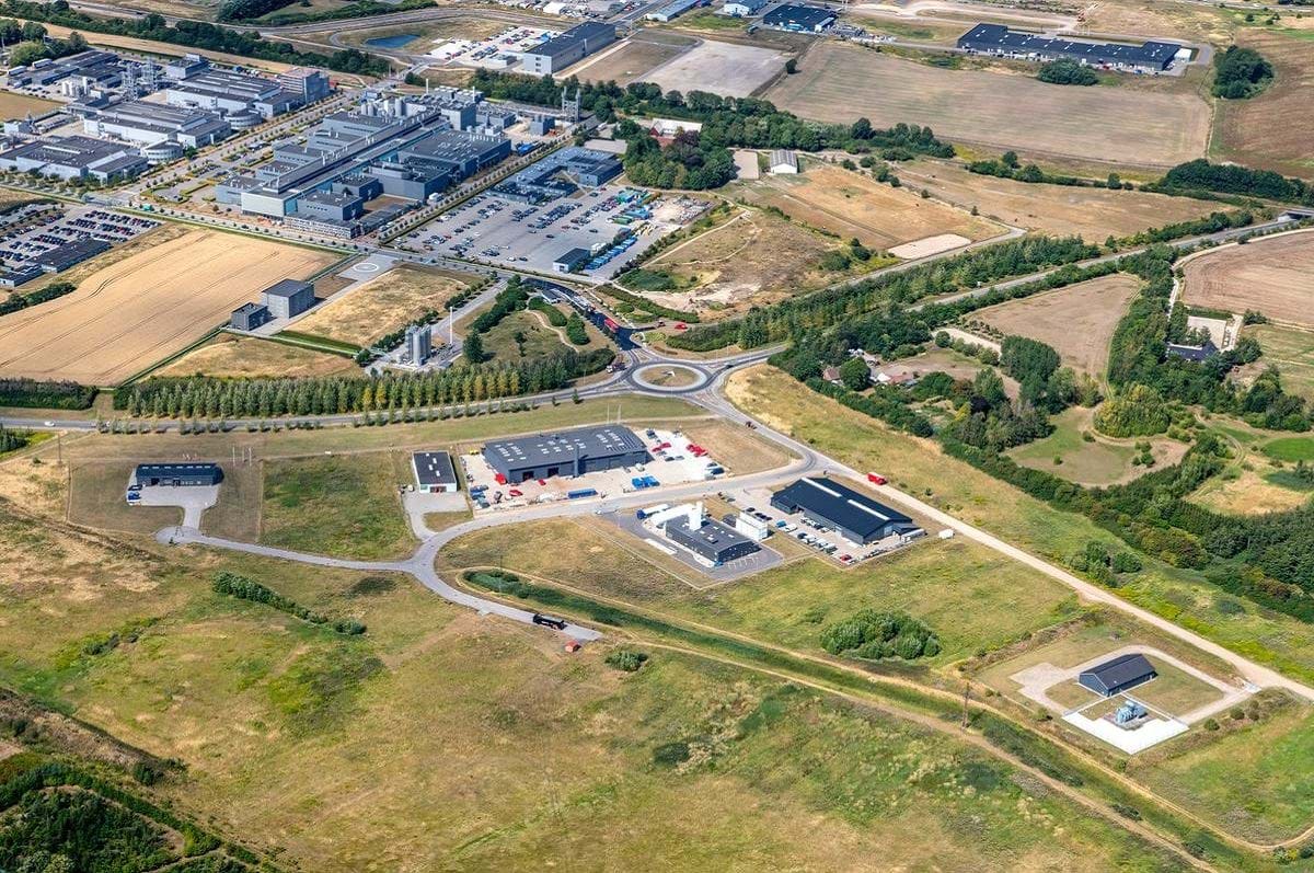 BIllede af erhvervsområde i Kalundborgs østlige bydel